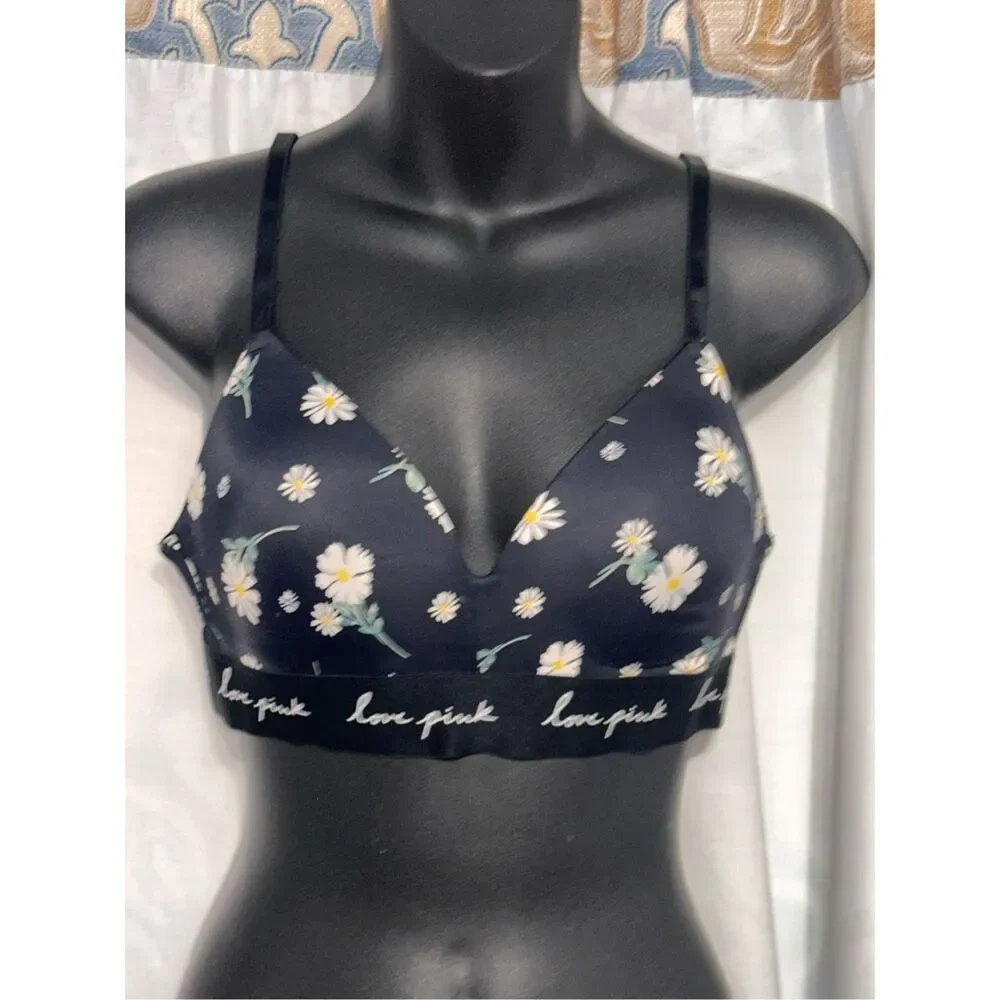 Beautiful Victorias Secret Victoria's Secret Wear Everywhere Bra 36B Daisies Pin